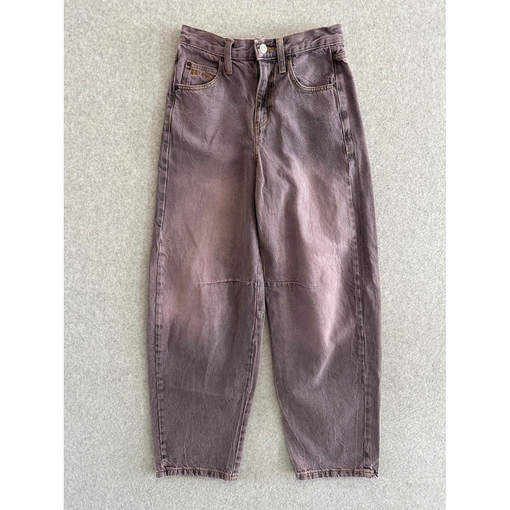 BDG Urban Outfitters Purple Balloon Cinch Back Jeans Womens 25W High Rise Taper